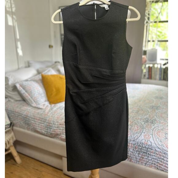 NWOT Diane Von Furstenberg Sparkle Little Black Dress DVF Size 4 MSRP $394 - Picture 3 of 5